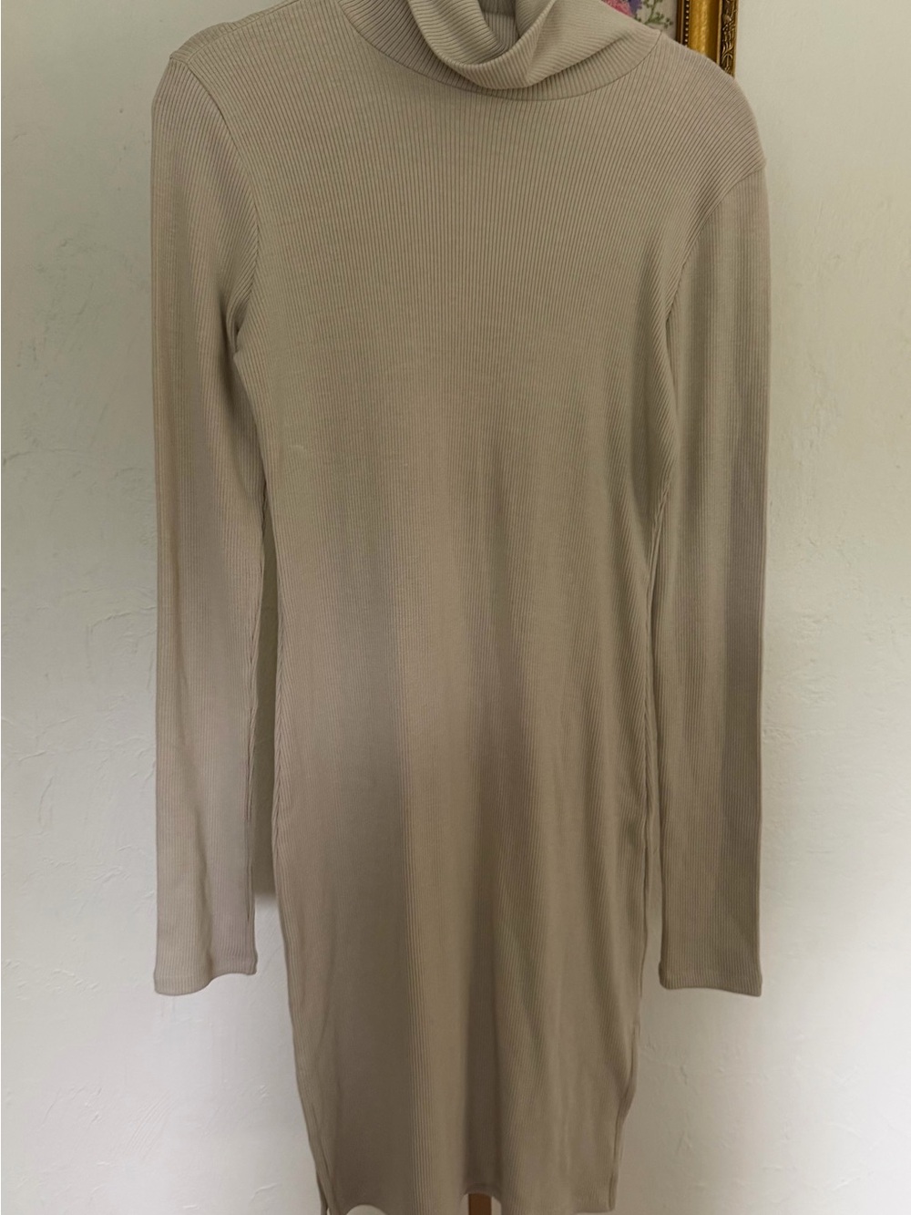 Boyish The Taylor Ribbed Knit Dress Size Small NWT in pearl gray